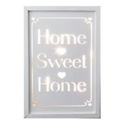 Dekor kép - LED-es, Home Sweet Home