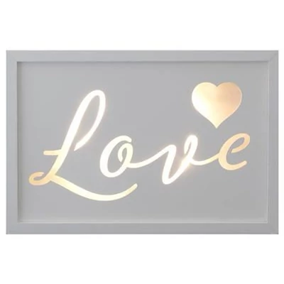 Falikép - LED-es, Love