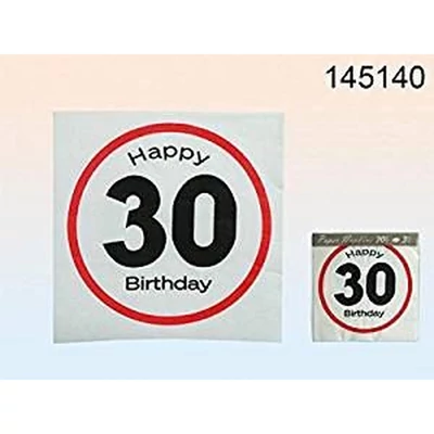 Szalvéta - Sebességkorlátozó táblás 30-as