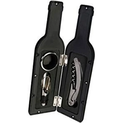 Bornyitó szett- ajándékcsomag multifunkciós nyitóval, borgyűrűvel, kiöntővel 2