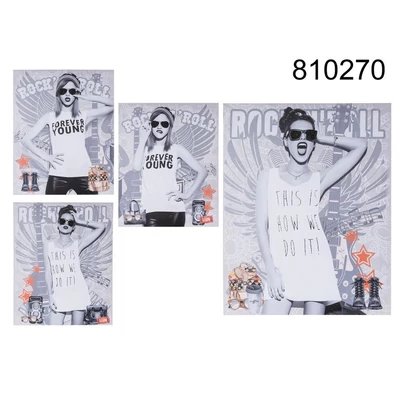 Falikép - Csajos, 4 féle