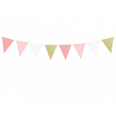 Zászlófüzér - 1. születésnap - rózsaszín