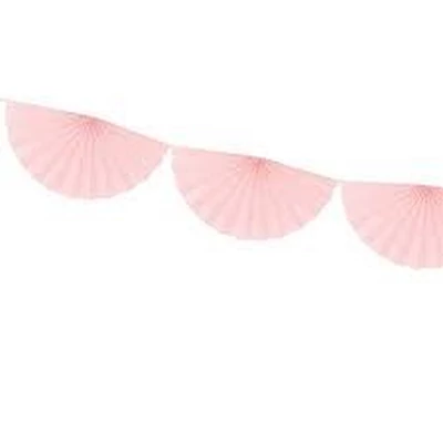 Girland- Legyező, rózsaszín