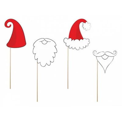 Mikulás Fényképező szett, 4 db/cs