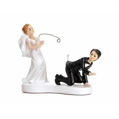 Tortadekoráció - Horgász pár