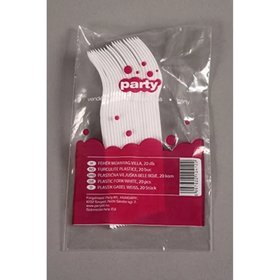 Villa - Műanyag, Fehér 20db-os