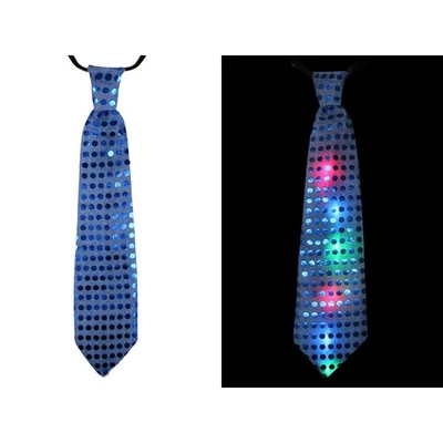 Nyakkendő - Világító, Kék