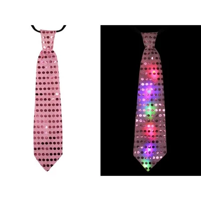 Nyakkendő - Világító, Rózsaszín