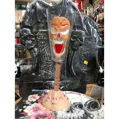 Pohár Led-es világító csontvázas