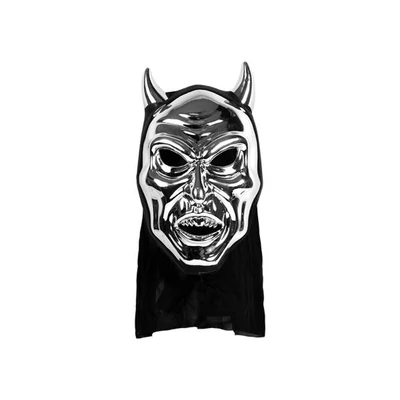 Maszk - Ördög, Ezüst / Piros