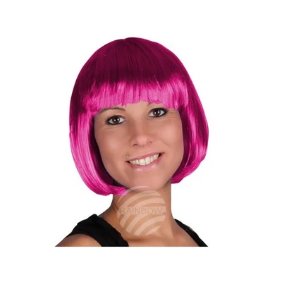 Paróka - Rövid- Sötét rózsaszín színben