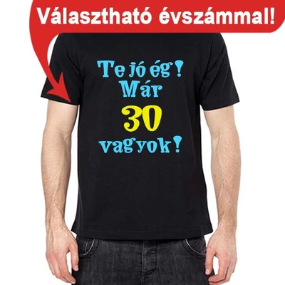 Póló - Te jó ég már 70 L (fekete)