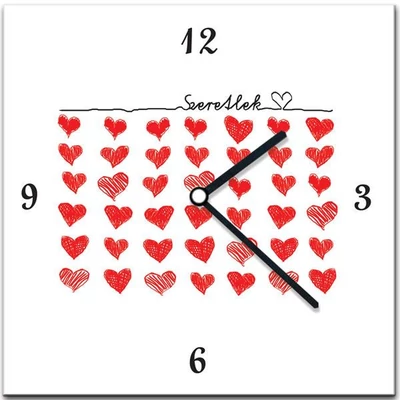 Falióra - Szeretlek feliratos szívecskés