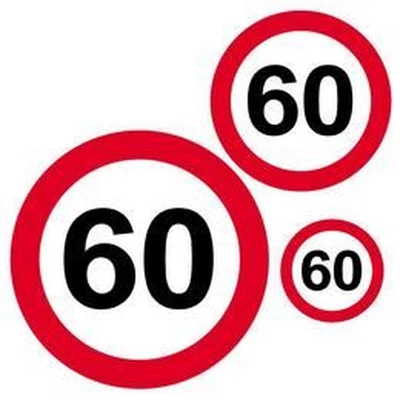 Matrica - Sebességkorlátozó 60-as