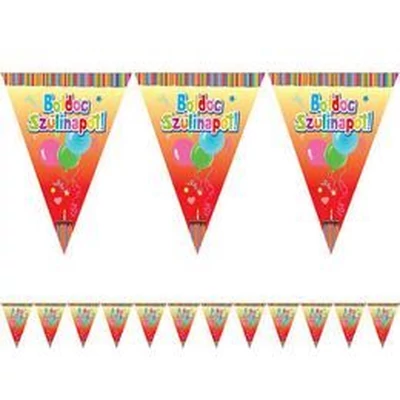 Zászlófüzér - Boldog Szülinapot, Lufis, 6m