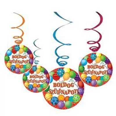 Spirálos lógó - Boldog Szülinapot, Lufis