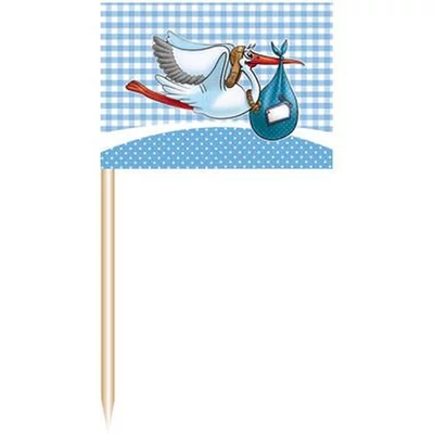 Falatkapálcika - Gólyás, Kék, 50db