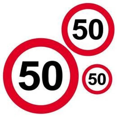 Matrica - Sebességkorlátozó 50-es, 8db