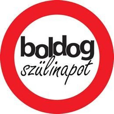 Sebességkorlátozós tábla - Boldog szülinapot, 40cm