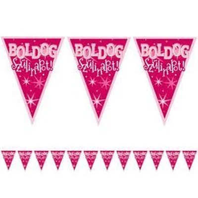Zászlófüzér - Boldog szülinapot, Rózsaszín