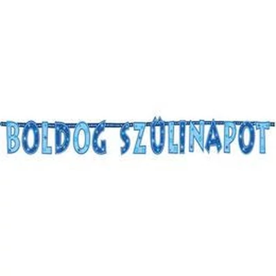 Betűfüzér - Boldog szülinapot, Kék