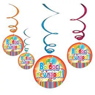 Spirálos lógó - Boldog névnapot