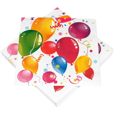 Szalvéta - Lufi mintás, 20db