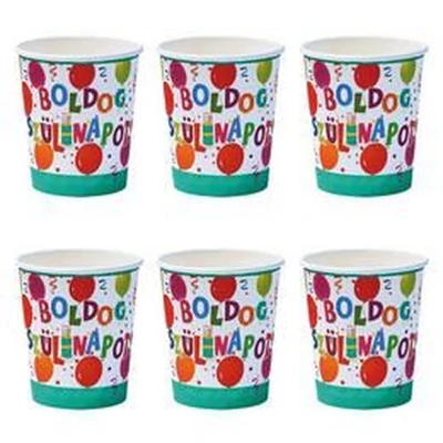 Papírpohár - Jamboree, 6db