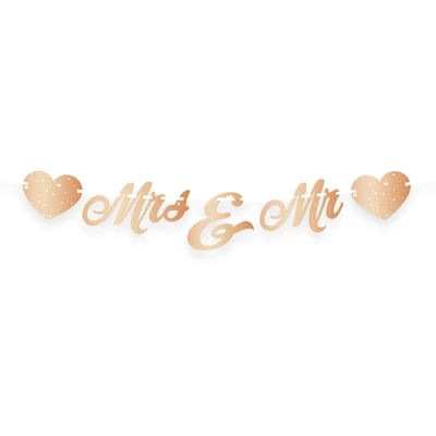Mr & Mrs, Rosegold - Banner
