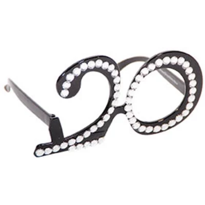 Szemüveg - 20-as alakú, fekete