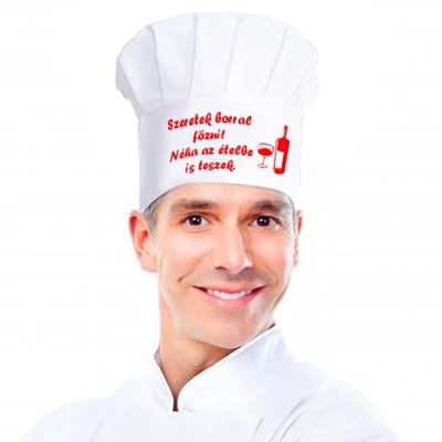 Szakácssapka - Szeretek Borral