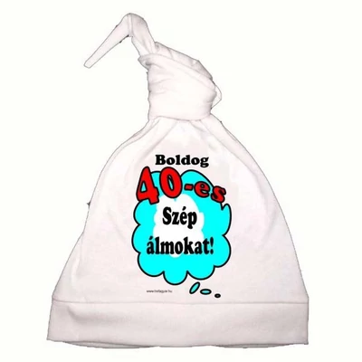 Hálósapka - Boldog 40-as Szép álmokat