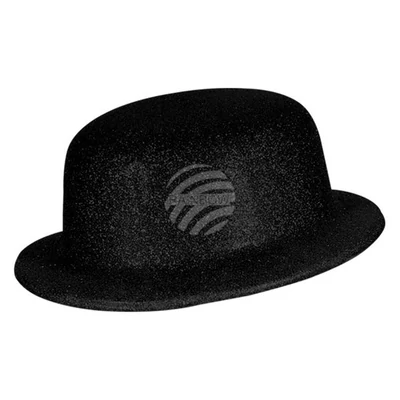 Kalap - Dinnye csillogó fekete, kb. 26 cm