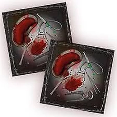 Véres eszközök szalvéta