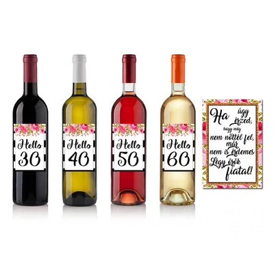 Üvegcímke - Hello 60 -