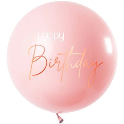 31 inch-es Happy Birthday Elegant Lush Blush