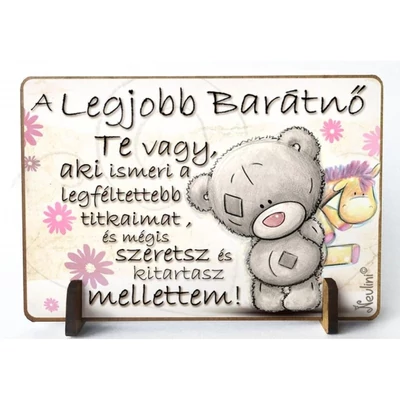 Kis fa tábla - A legjobb barátnő