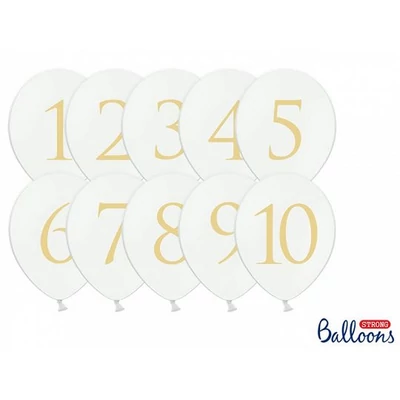 Asztalszámozó lufi