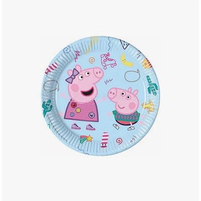 Peppa Malac - Peppa Pig Messy Play Parti Tányér - 23 cm, 8 db-os