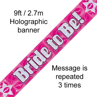 Banner - Bride to be (pink)