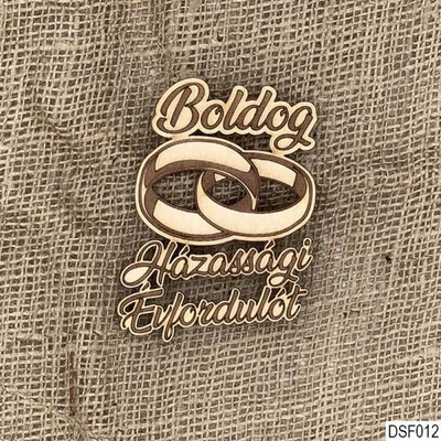 Natúr fa dekor - Boldog Házassági Évfordulót