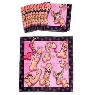 Szalvéta - Fütyi mintás