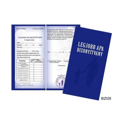 Bizonyítvány - Legjobb apa