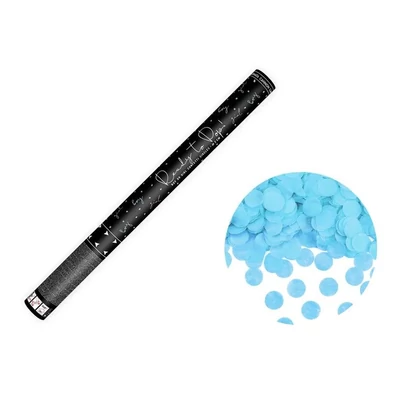 Konfetti ágyú - Kék, kerek konfettiágyú