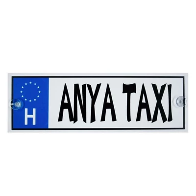Rendszámtábla - Anya TAXI 2
