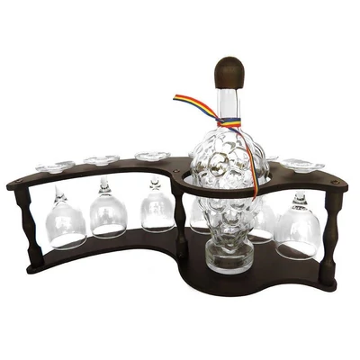 Italtartó - 6 db boros pohárral