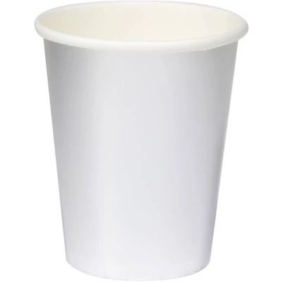 Papírpohár - Ezüst króm, 8db