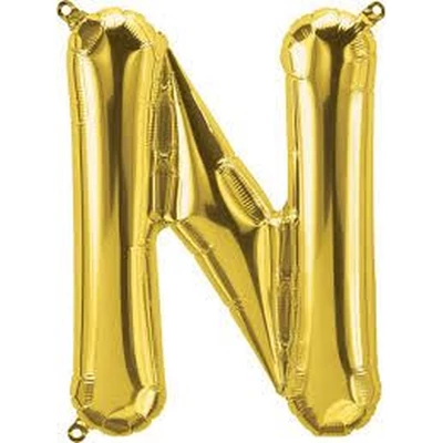 Fólia lufi - Nagy Arany "N" Betű 40"-es