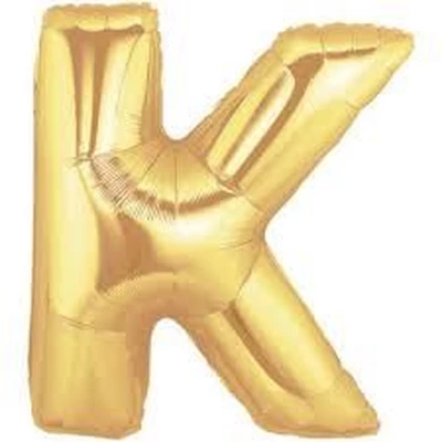 Fólia lufi - Nagy Arany " K " Betű 40"-es