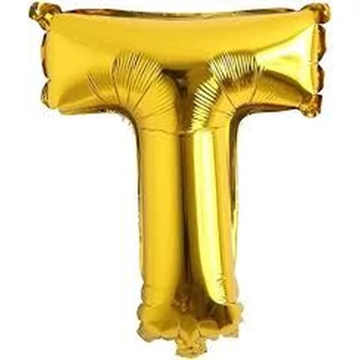 Fólia lufi - Nagy Arany "T" Betű 40"-es